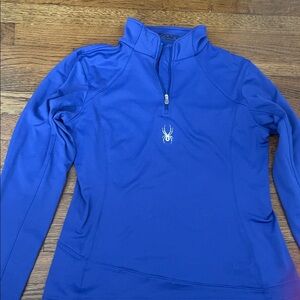 Spyder Women's Royal Blue Quarter-Zip Hoodie